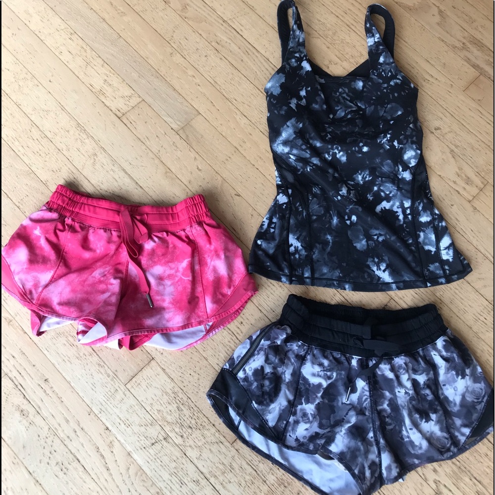 Lululemon shorts tank lot 2/4
